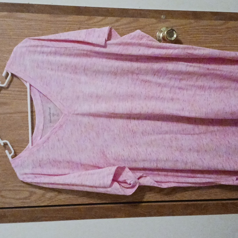 Woman Within marled pink tee shirt. Size 3x (30/32)